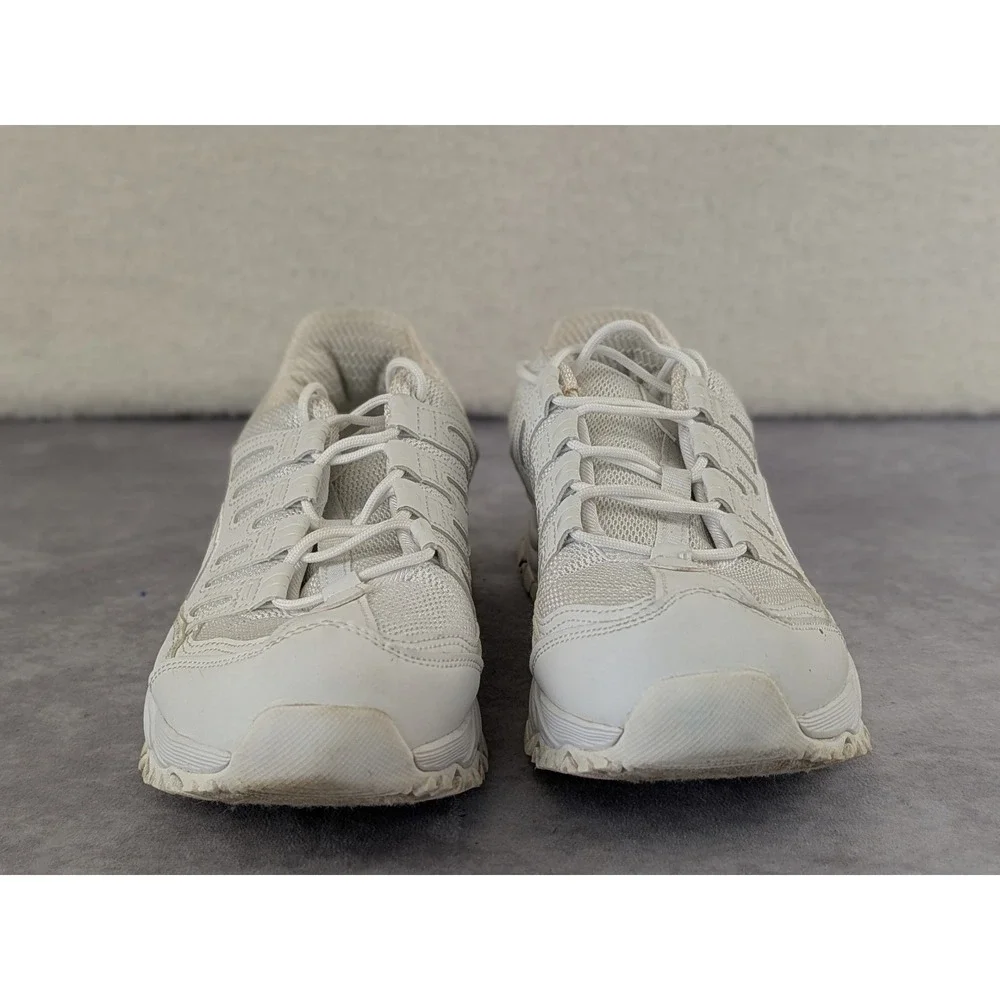 Avia Womens White Mesh Chunky Sneakers WMAV21ES042L Size 11 Athletic Shoes
